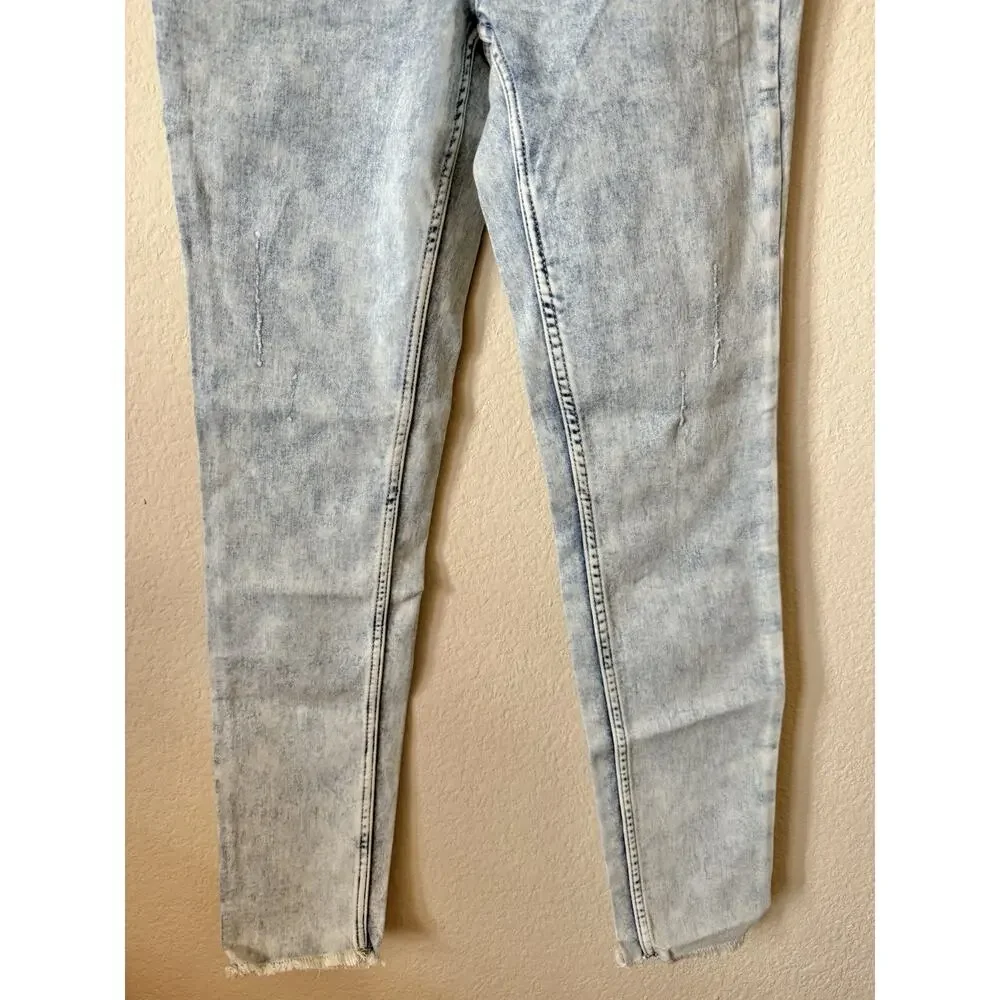Lot Of 2 Justice Stretchy Girls' Pull On Jean Leggings Jeggings Pants Size 14